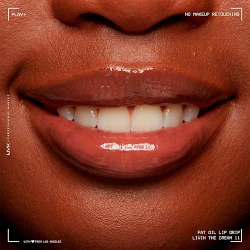 NYX Cosmetics, Fat Oil Lip Drop, Brillo Labial, Livin The Cream