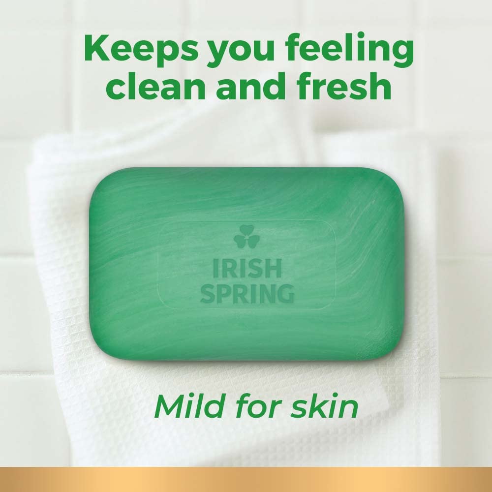 Aloe Deodorant Soap by Irish Spring for Unisex - 3 x 4 oz Deodorant