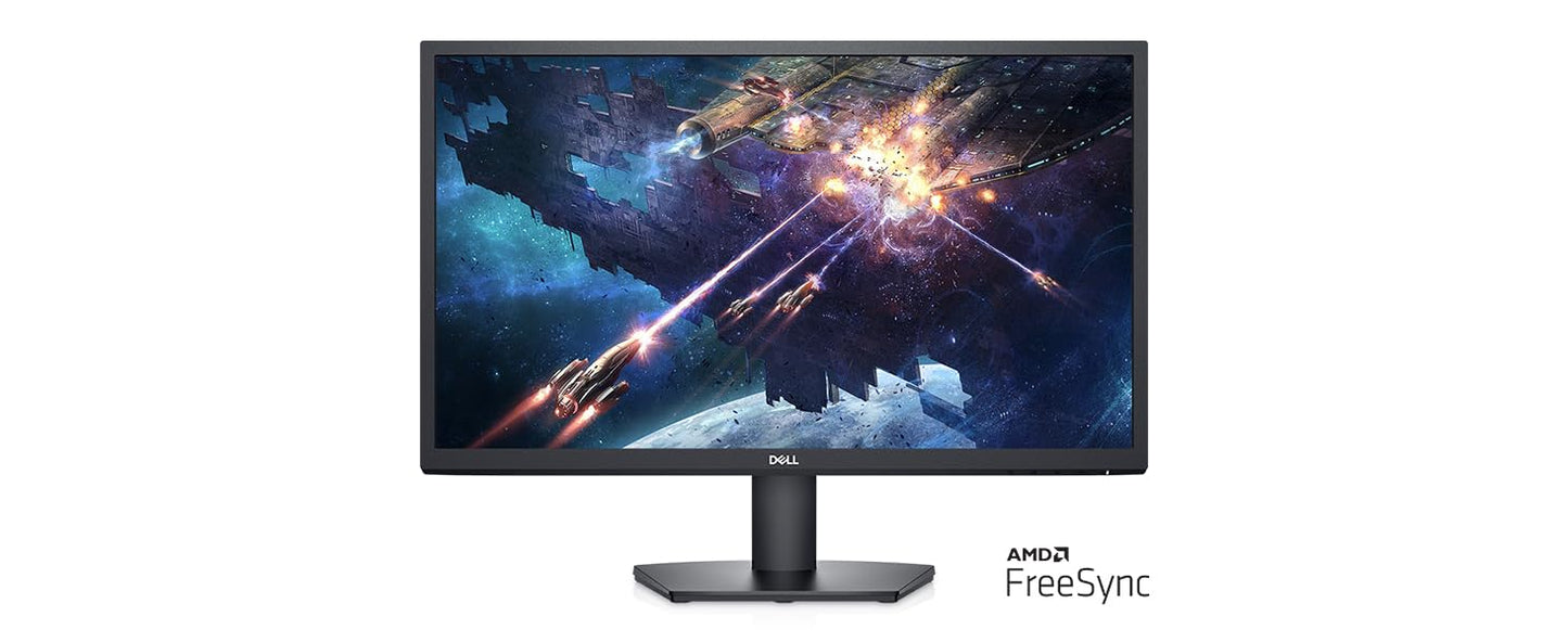 Monitor de la serie SE24 de Dell - 24" IPS TFT LCD FHD (1920 x 1080) AMD FreeSync - VESA, 16:9-75Hz, tiempo de respuesta de 5 ms de color gris a gris, luz azul baja, sin parpadeo, antirreflejos, HDMI