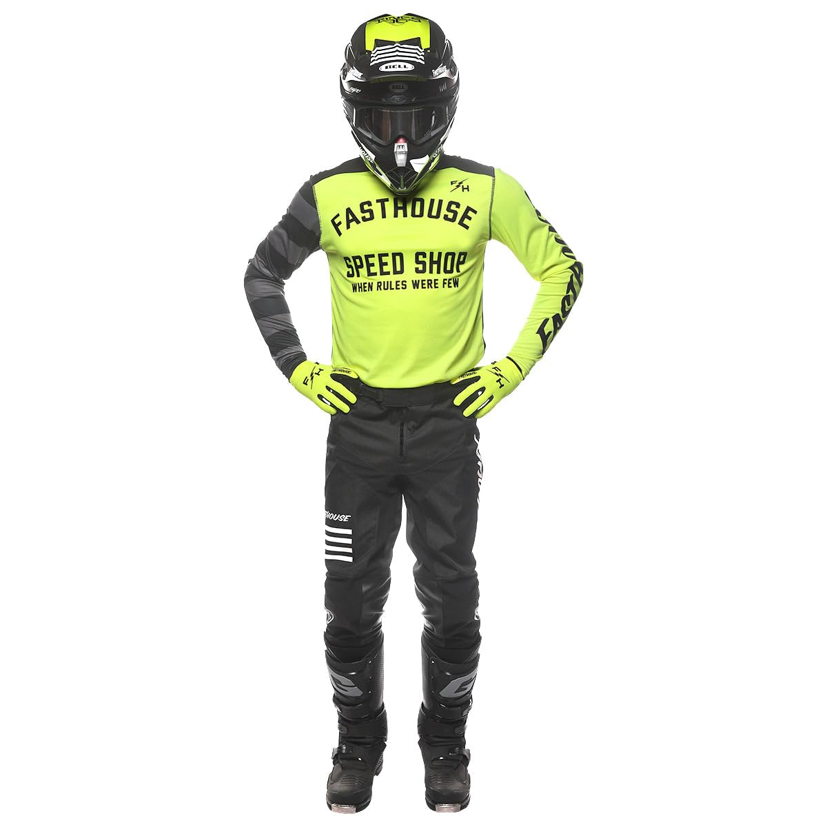 FASTHOUSE Pantalón Carbon Eternal (Negro, 40)