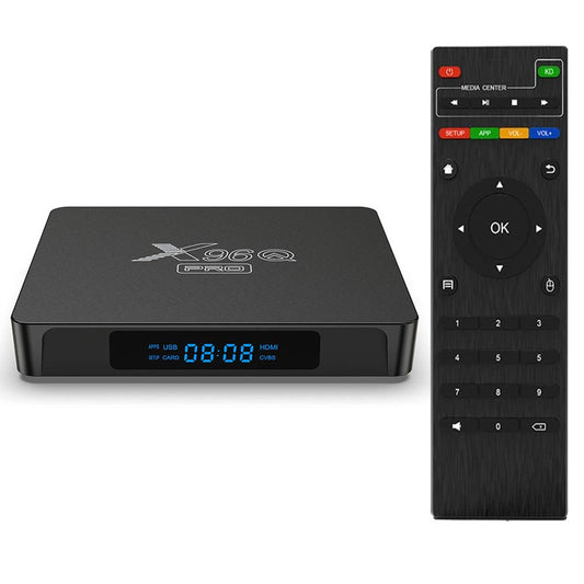 Caja de TV Android 10.0, X96Q PRO 5G Android TV Box 2GB RAM 16GB ROM Allwinner H313 Quad-Core 64bit con WiFi 2.4GHz USB 3.0 Ultra HD 6K H.265 WiFi Caja de TV en casa