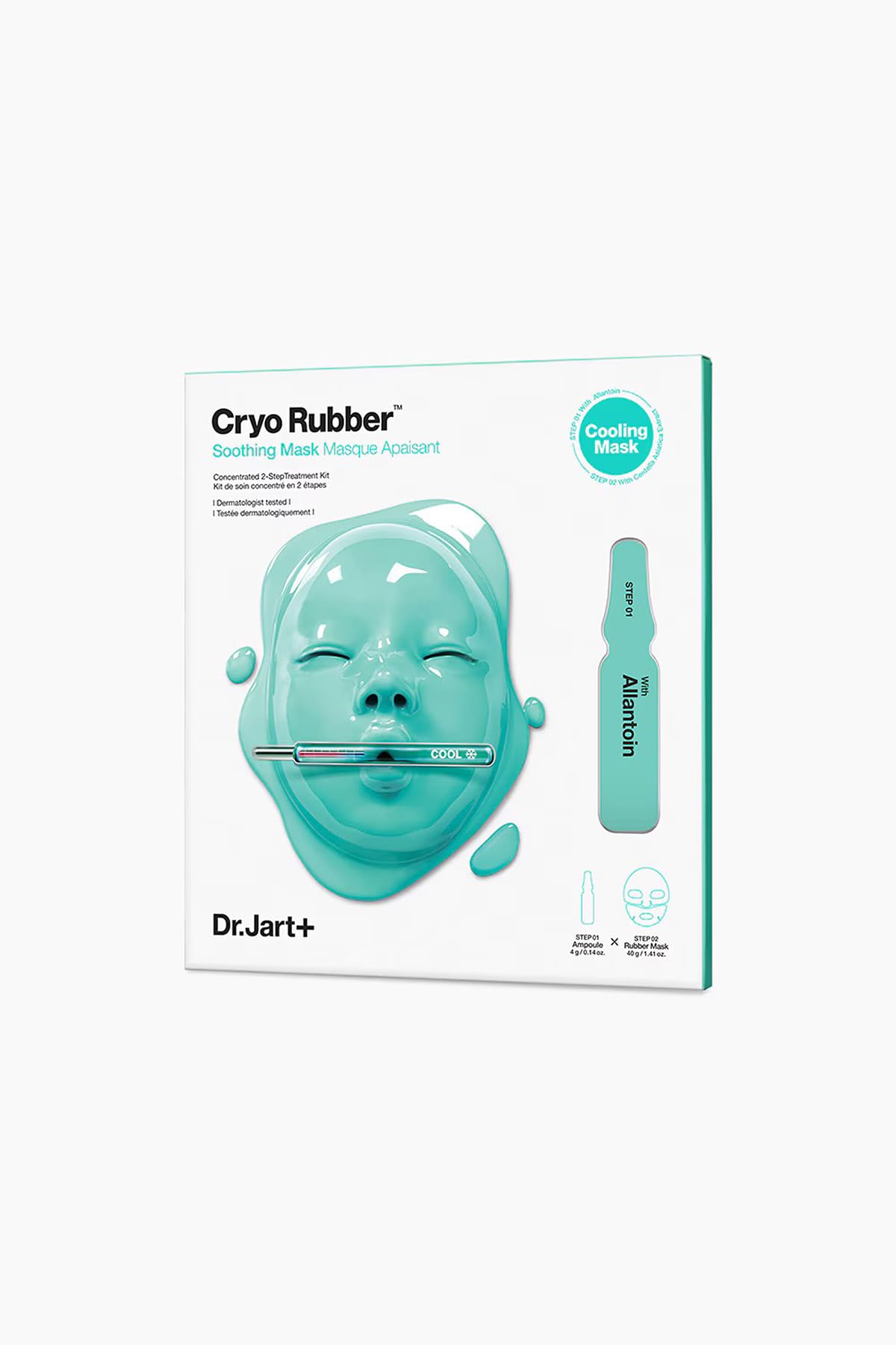 Cryo Rubber with Soothing Allantoin by Dr. Jart+ for Unisex - 2 Pc 0.14oz Allantoin, 1.41oz Rubber Mask