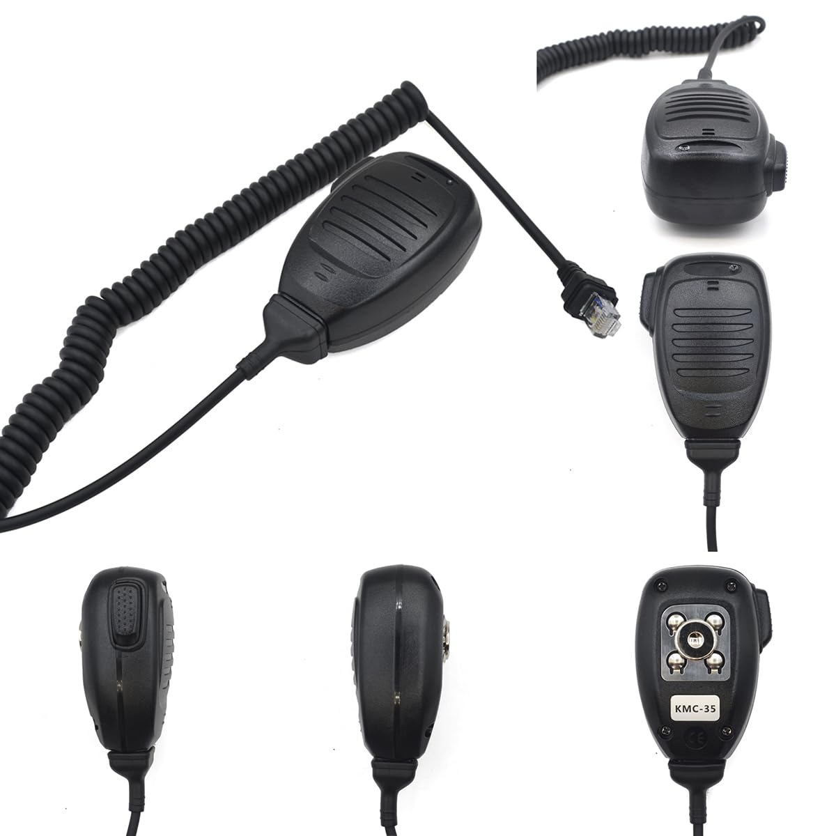 Kymate KMC-35 Slim Line Micrófono de mano Radio móvil (RJ45) 8 pines para Kenwood NX700 NX800 NX-820 NX-920 TK8180 TK7180 TK7360 TK8160 micrófono Walkie-Talkie