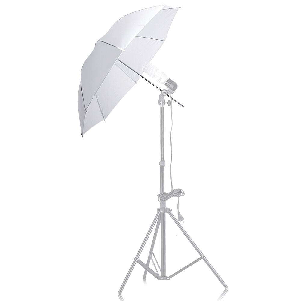 Neewer - Paraguas Profesional ,Blanco Translúcido, 84 Centímetros, para Luz Flash de Fotografía de Etudio
