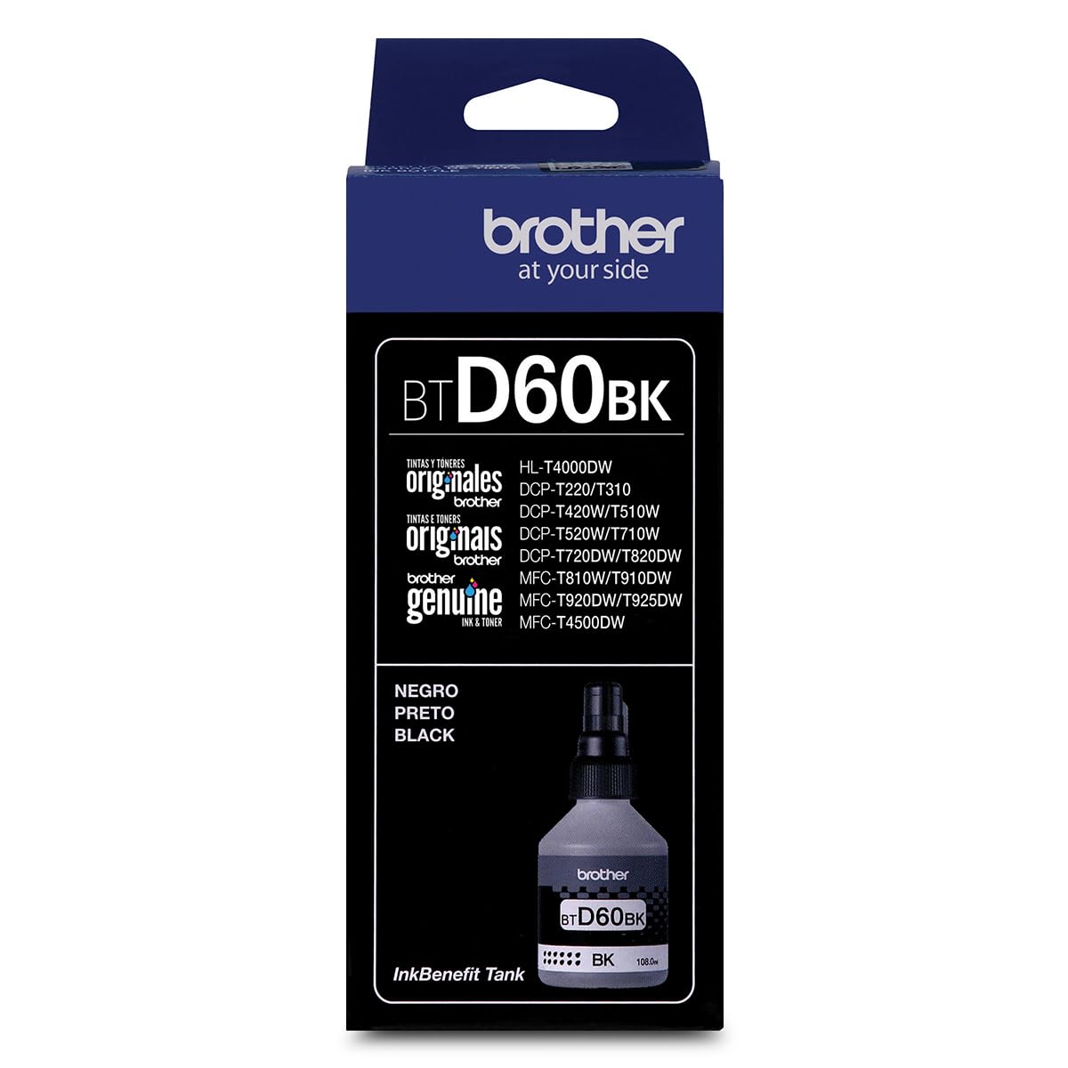 Botella de Tinta Brother Negra InkBenefit Tank