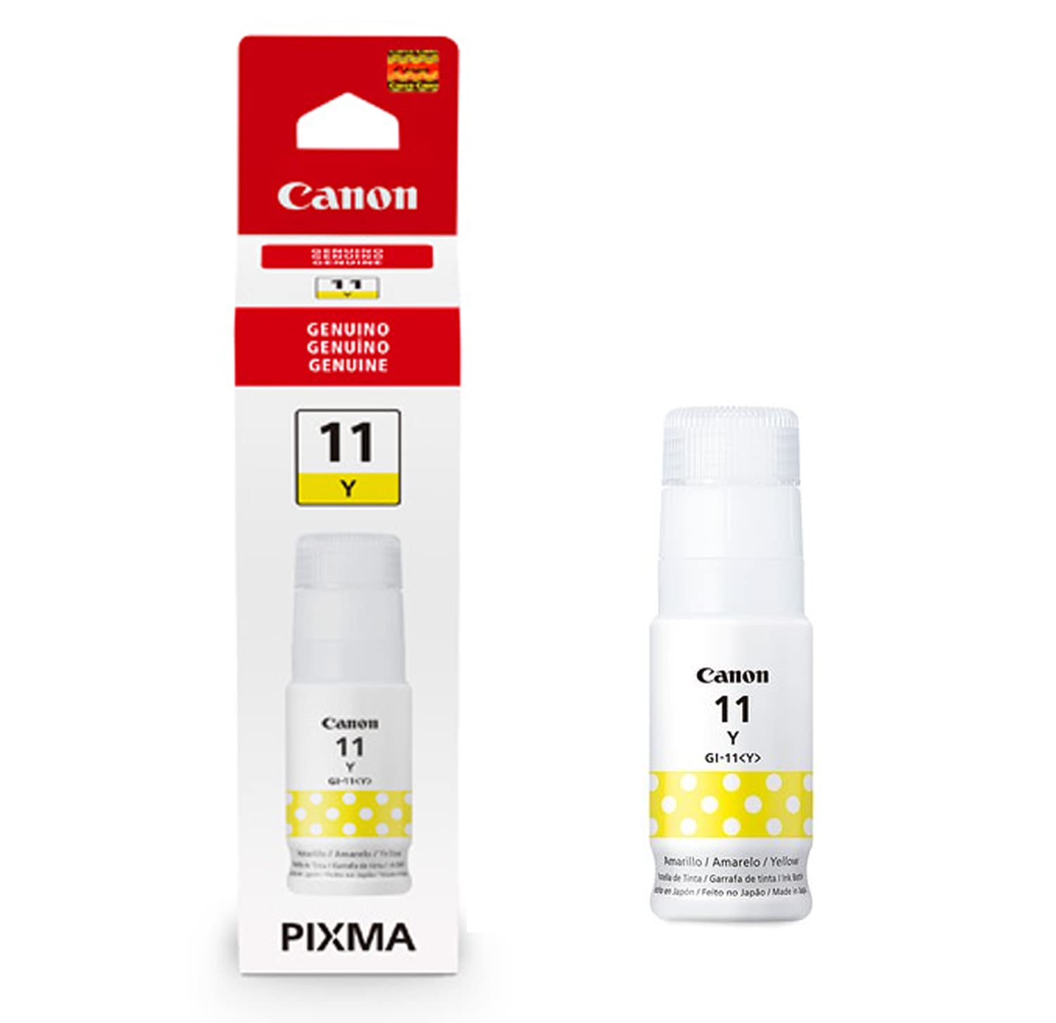 Canon Tinta GI-11 Y Botella De Tinta Amarilla con 70ml para G2160/G3160