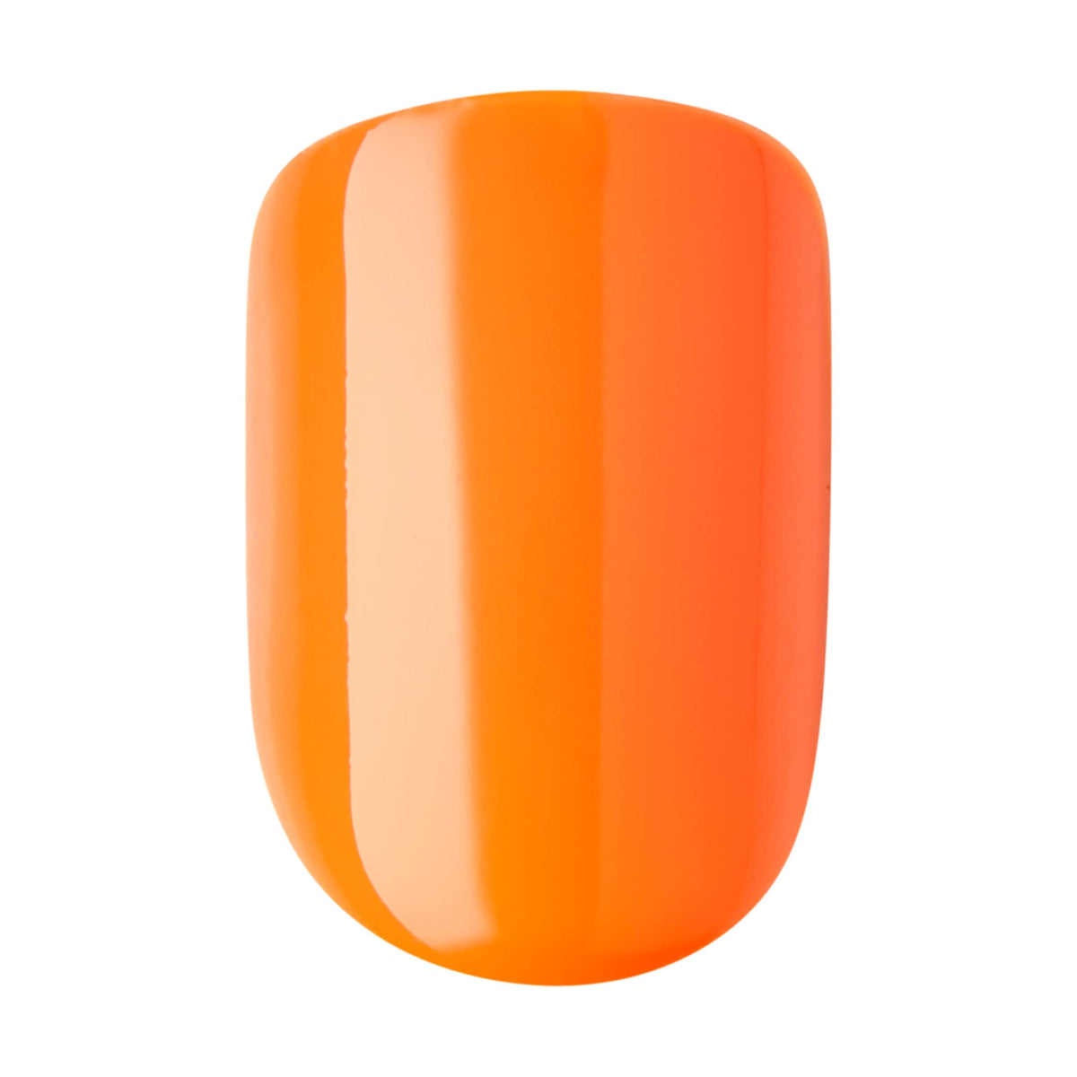 KISS imPRESS Color Press-On Nails Set de manicura sin esmalte, 'Sweet Mango', 30 uñas postizas a prueba de astillas y manchas
