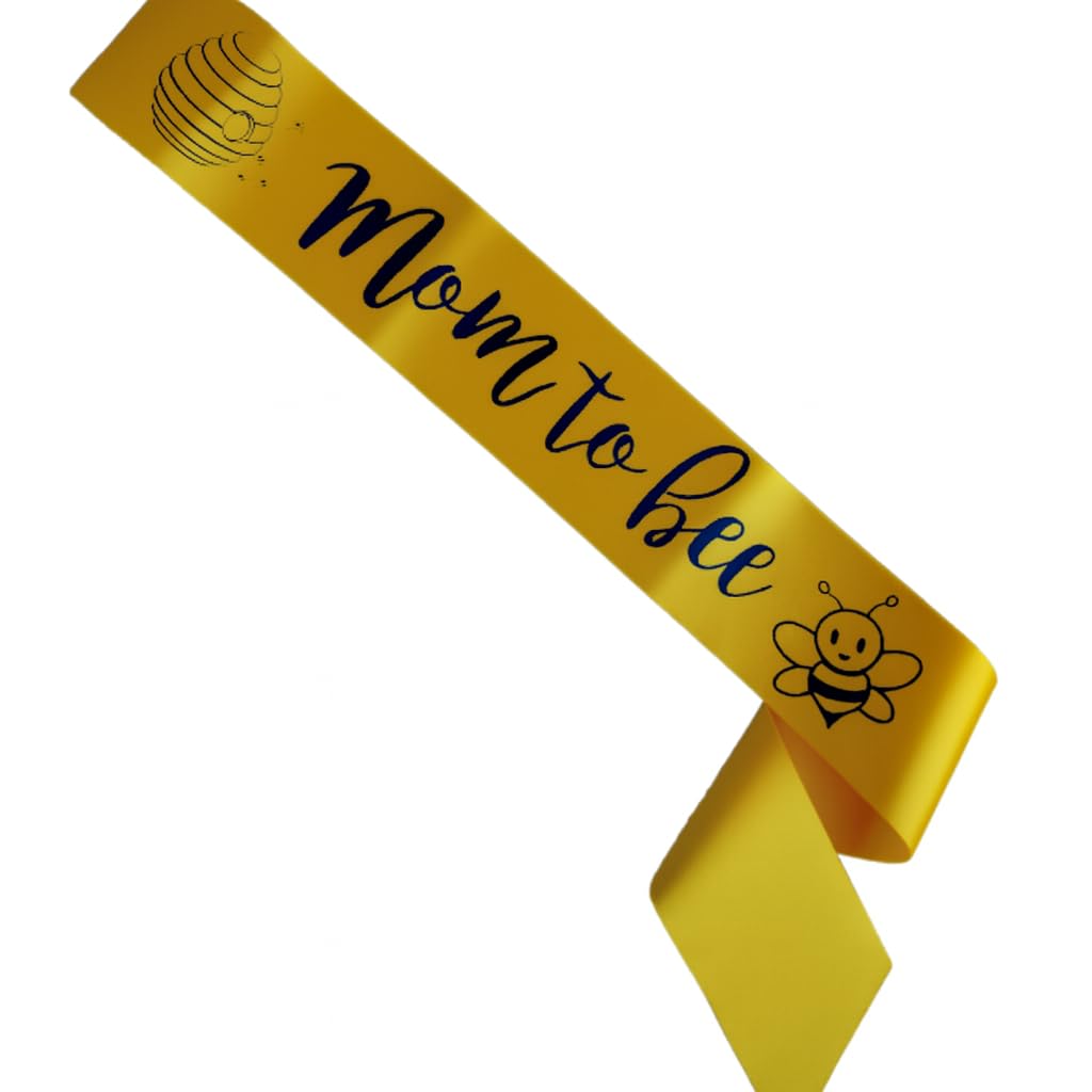 Mommy to Bee Baby Shower Sash Mom & Daddy to Be Pin - Juego de regalo de What Will It