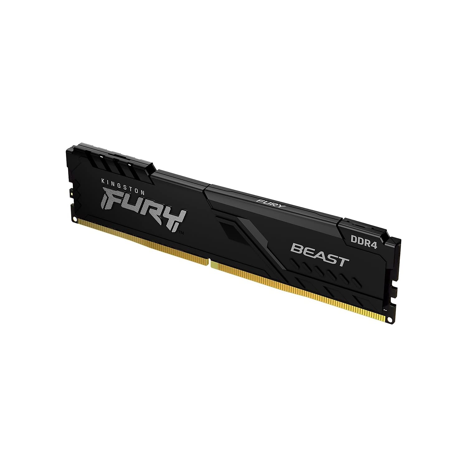 Kingston Fury Beast DDR4, Memoria Gamer Para PC, Capacidad: 8GB, Frecuencia: 3200Mhz, Latencia: CL 16, Factor de Forma: DIMM 288-Pin, Color: Negro, Numero de Parte: KF432C16BB/8