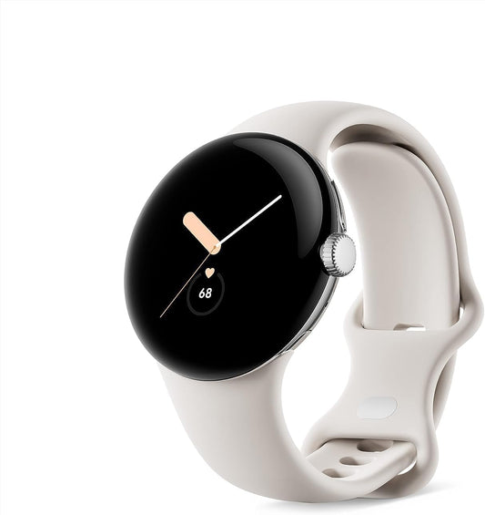 Reloj Inteligente Google Pixel Plata Pulida con Rastreador Fitbit 41mm
