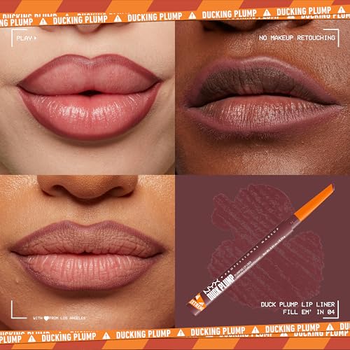 Delineador de Labios Duck Plump de Nyx Professional Makeup, Tono Fillem In