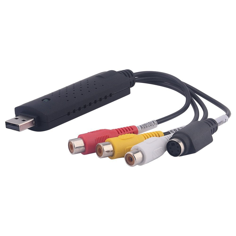 Nuevo Cable de adaptación del convertidor de Captura USB 2.0 a 3 RCA o svideo TV DVD VHS RW
