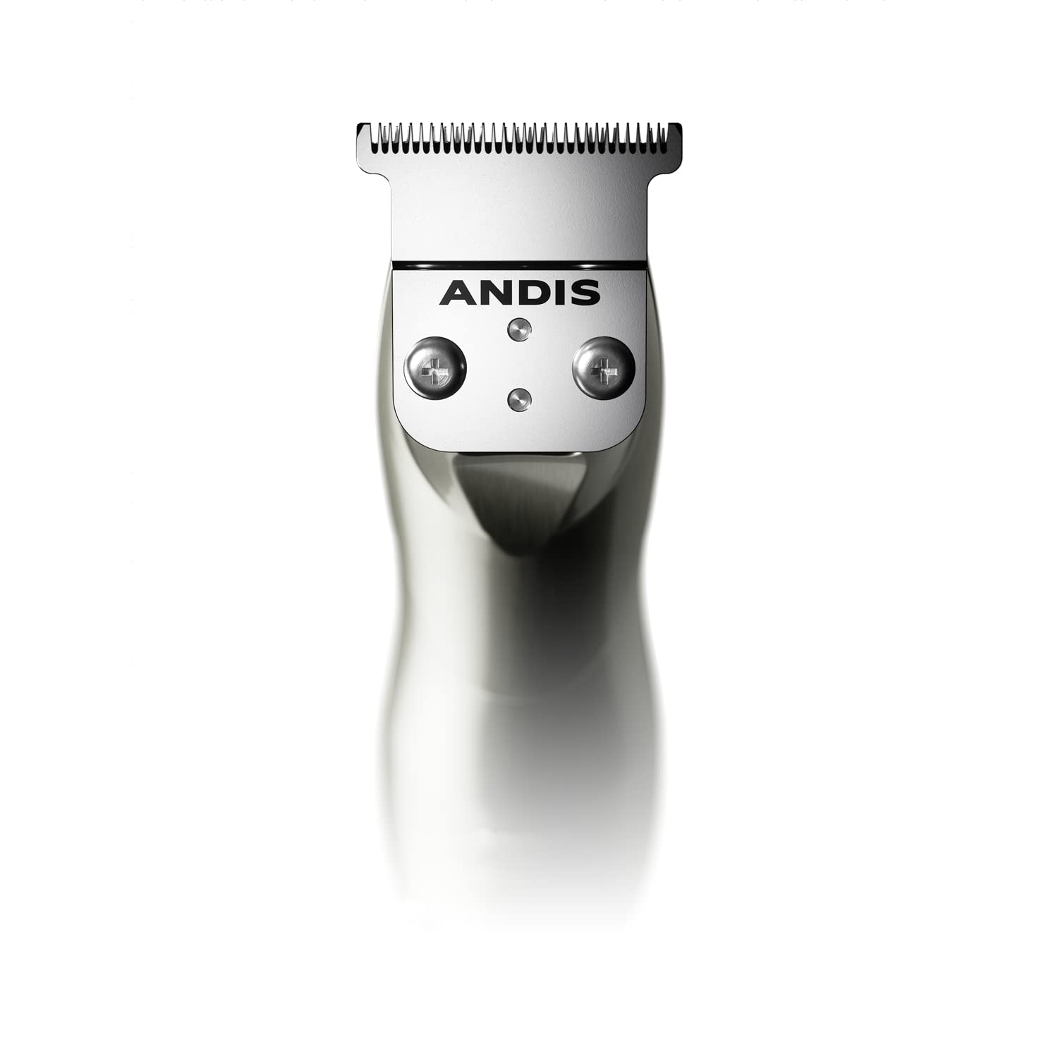 Andis 32810 Slimline Pro - Recortadora de barba sin cable, iones de litio, corte cerrado, hoja en T sin huecos, cromo