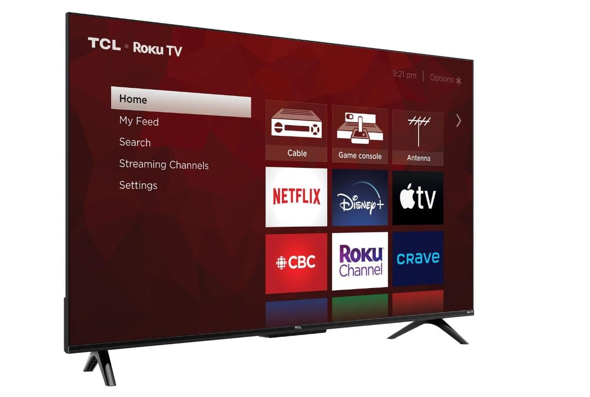 TCL Smart Television de 43" Pulgadas 4K Ultra HD LED HDR | Clase 4 Series Roku TV Compatible con Alexa y Google Netflix, Youtube, Prime Video | 43S451