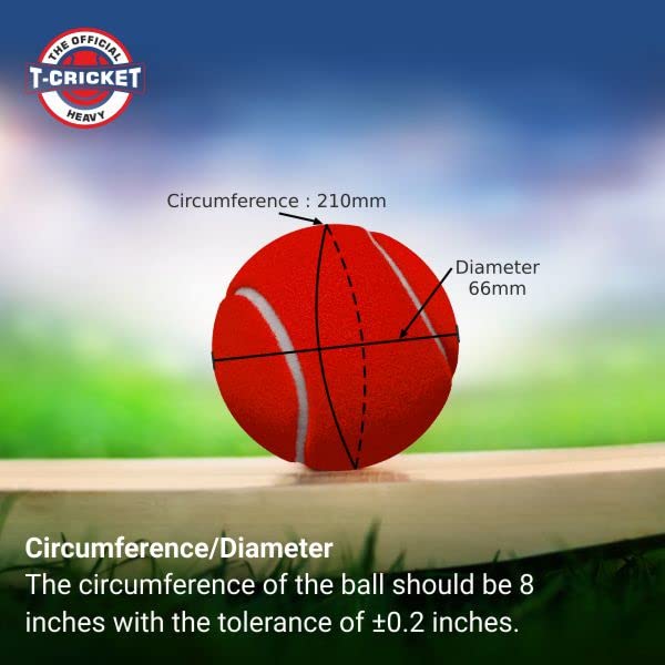 Pelota de Cricket Nivia Roja Pesados Pack de 6