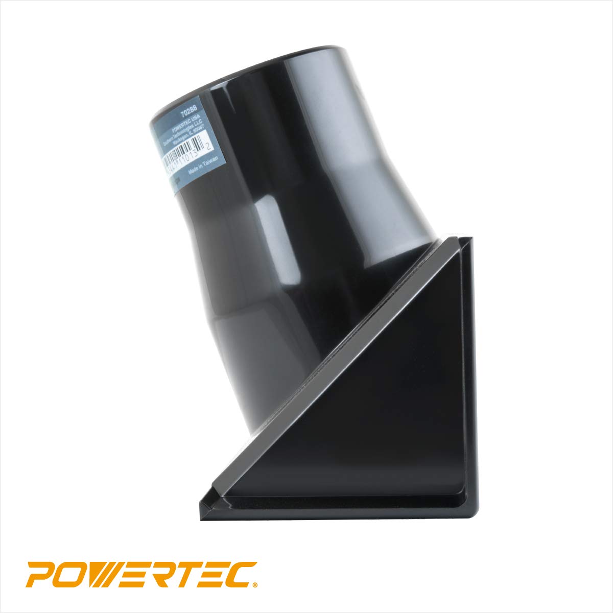 Puerto de Polvo POWERTEC 70288 para Mesa de Enrutador Manguera de Recogida de Polvo de 2-1/2 Pulgadas para Valla