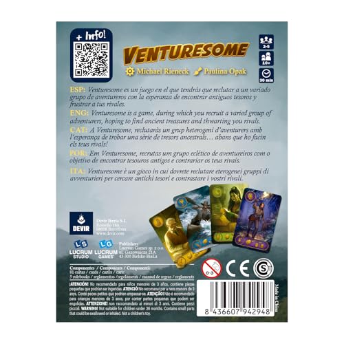 Devir Venturesome Juego de Mesa en Español
