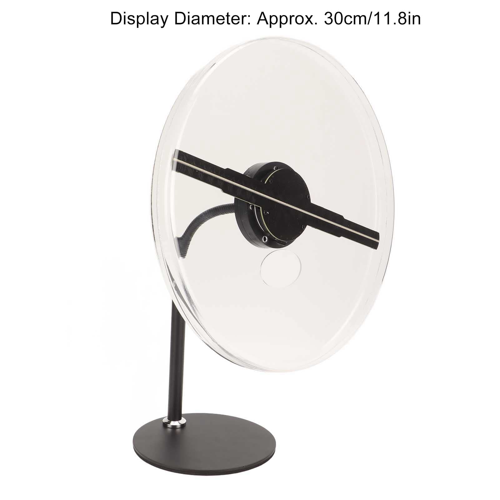 FOFY Ventilador de Exhibición de Publicidad de Holograma, Ventilador de Gota LED 3D 256 para Proyector Holográfico de Escritorio de Centro Comercial (Enchufe de EE. UU.)