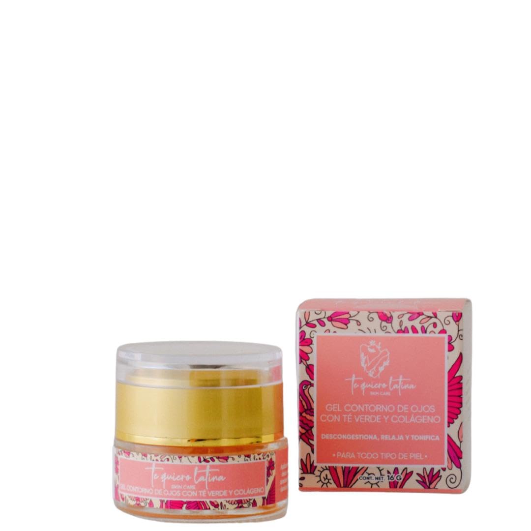 TQL | Contorno de ojos en gel con té verde y colágeno | Skin Care | Colageno | Relaja tonifica área ojos | ojeras y bolsas | Todo tipo de piel | 16 gr