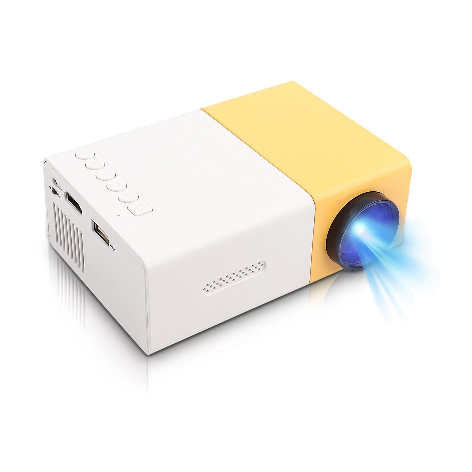 Proyector LED Mini Portátil para Interiores y Exteriores 1080P HD