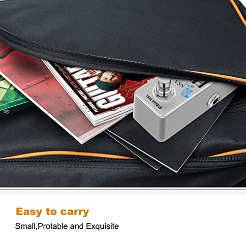 VSN Guitar Equalizer Pedal 5-band Parametric EQ Guitar Effect Pedal Frequency Compensator ±18dB Range for Mini Size True Bypass