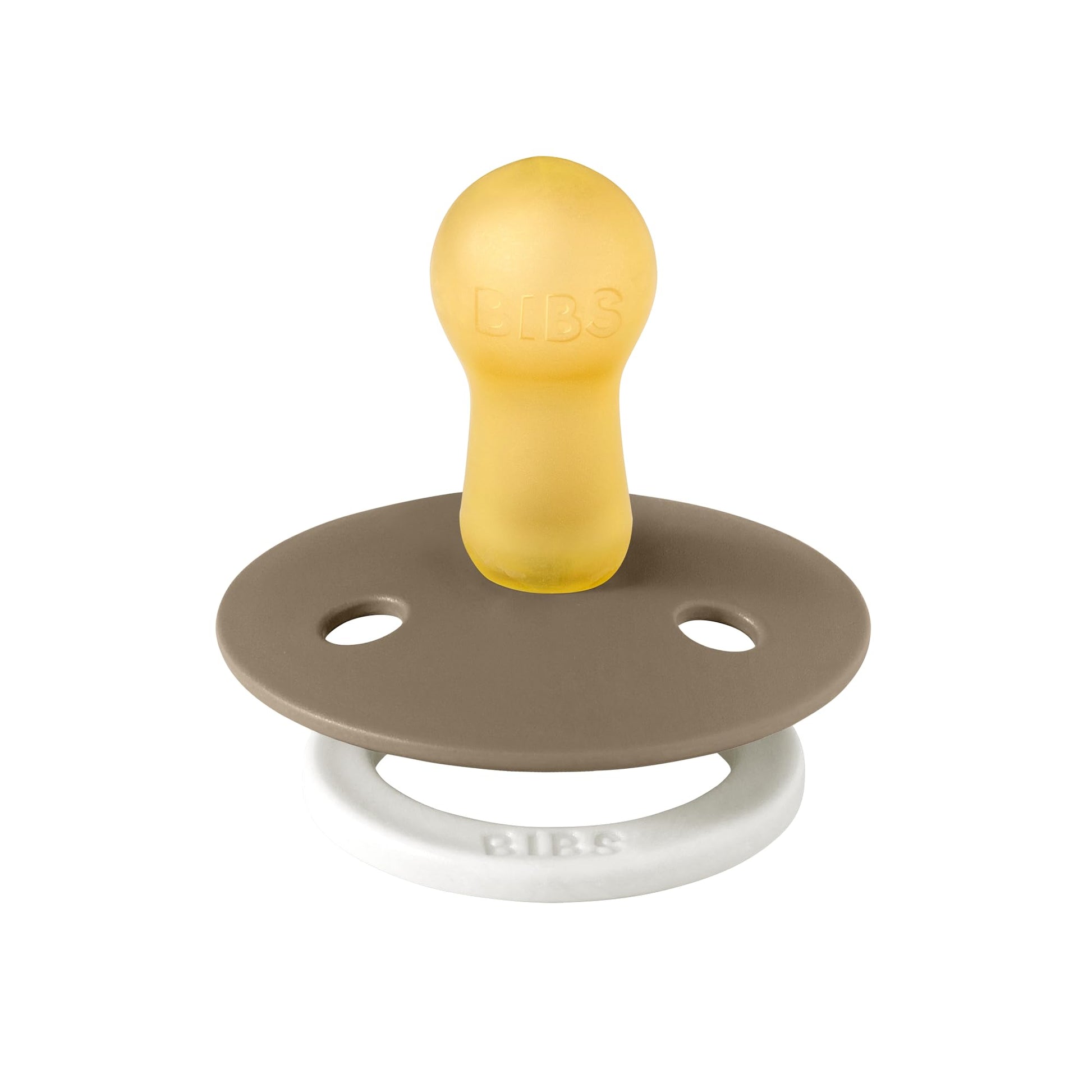 Chupetes Paquete de 2 Vanilla NIGHT Dark Oak NIGHT Brillan en la Oscuridad Tetina Redonda Látex Natural Libre de BPA Talla 2