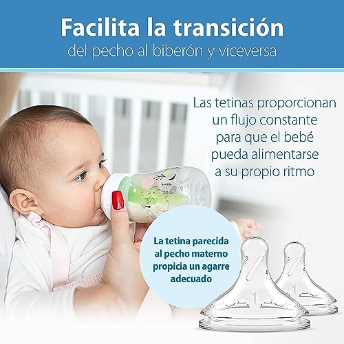 Biberón de Cuello Ancho Dr. Brown’s Natural Flow Anti-Colic Woodland para Bebé 5 oz 2-Pack