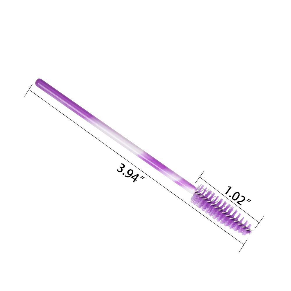 Paquete de 300 cepillos desechables para pestañas postizas para extensiones de pestañas aplicadoras, Deep Purple-300pcs