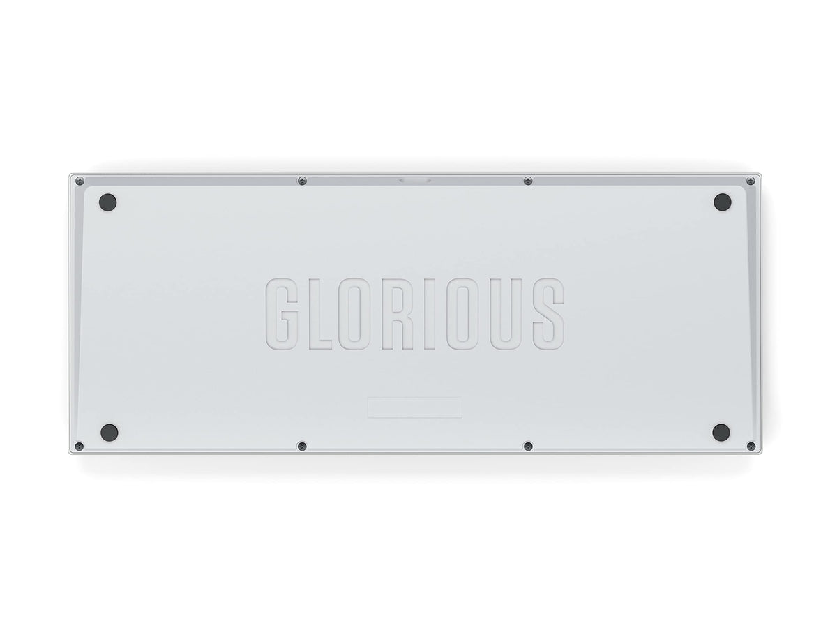 Teclado Mecánico Modular Glorious Hielo Blanco Junta de Alto Perfil Premium RGB 75% Reacondicionado