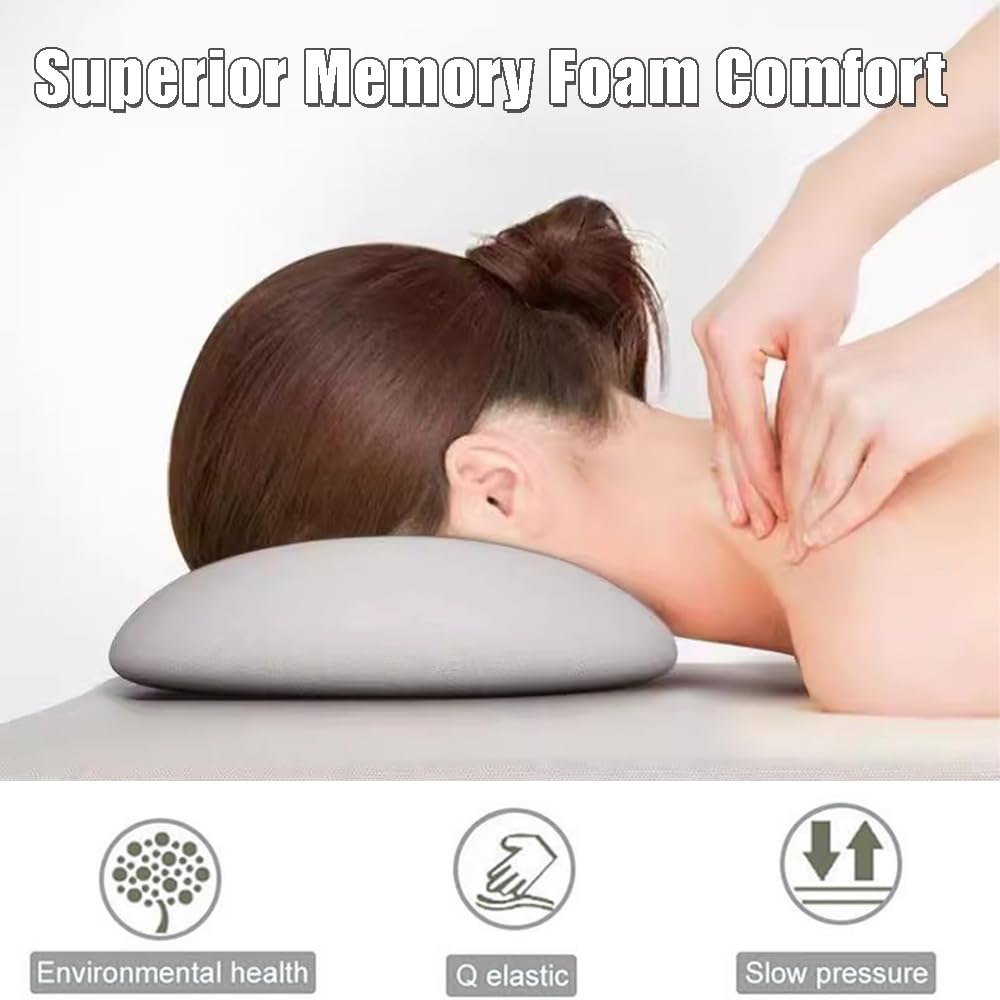 Almohada de Masaje Viscoelástica OULIGET SPA Beauty Face Relax Negra para Salón de Belleza