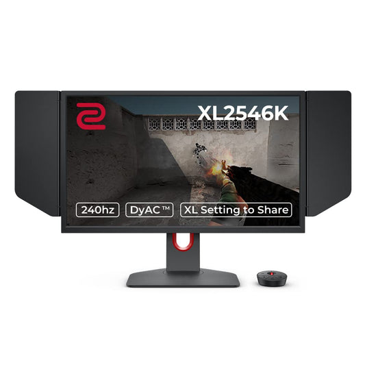 BenQ Zowie XL2546K Monitor para Juegos de 24.5 Pulgadas 240Hz | 1080P 1ms | DyAc+ | Base más pequeña | Ajuste Flexible de Altura e inclinación | Ajuste XL para Compartir