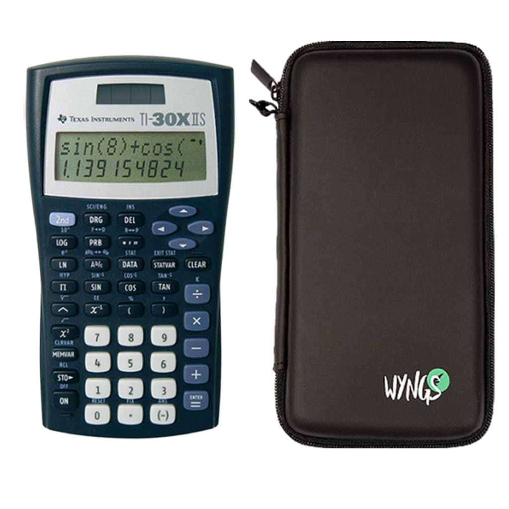 Calculadora Científica Técnica TI 30 XIIS WYNGS Negro con Estuche Protector