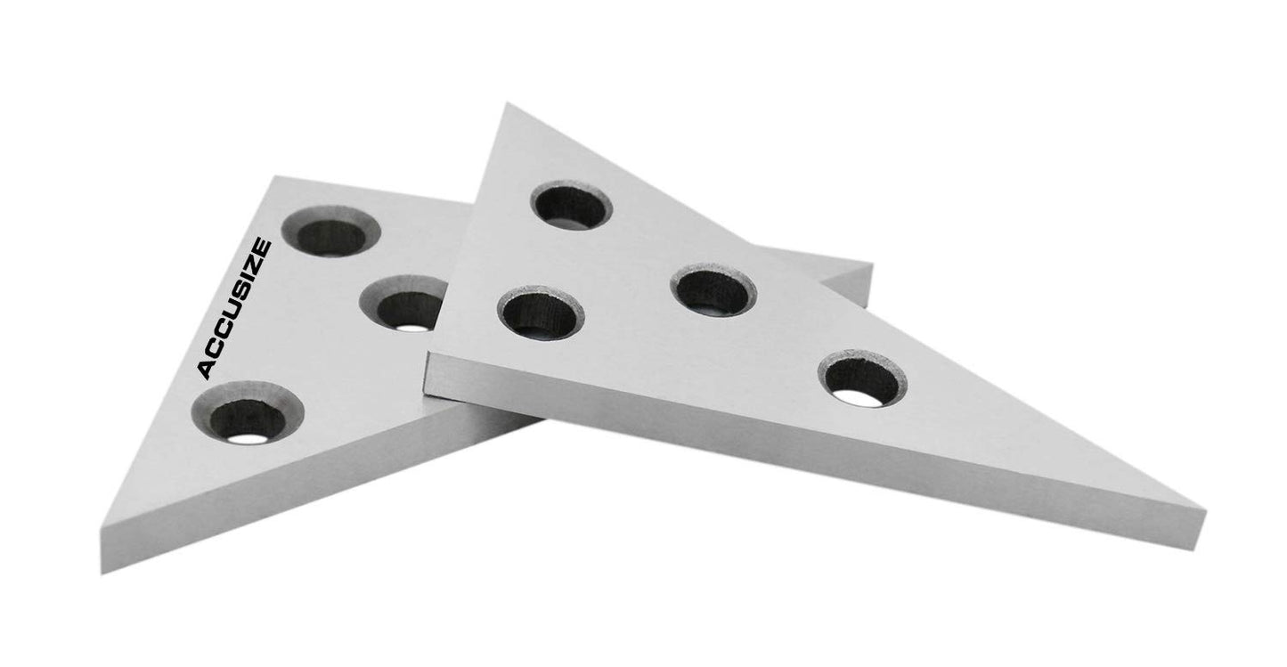 Juego de Placas de Ángulo Sólido Accusize Industrial Tools 30-60-90 y 45-45-90 Grados