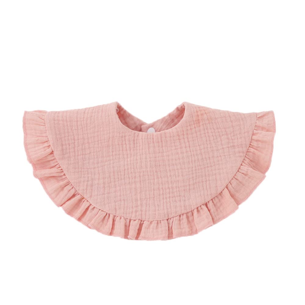 Nishine 4 baberos unisex de muselina para bebé, baberos giratorios de algodón de 360 grados, para dentición, alimentación y baberos para niño y niña, Conjunto Amarillo, One Size