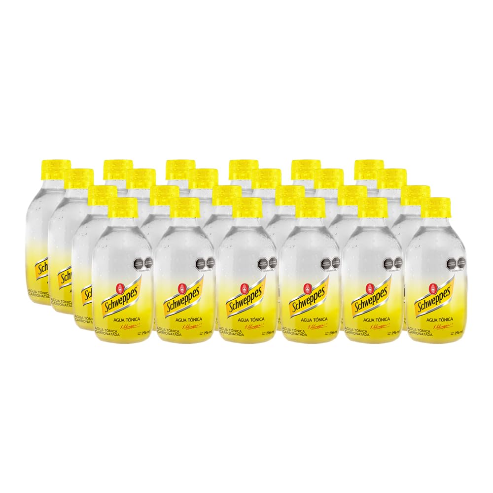 Schweppes, Agua Tónica 296 ml, Botella Vidrio (24 pack)