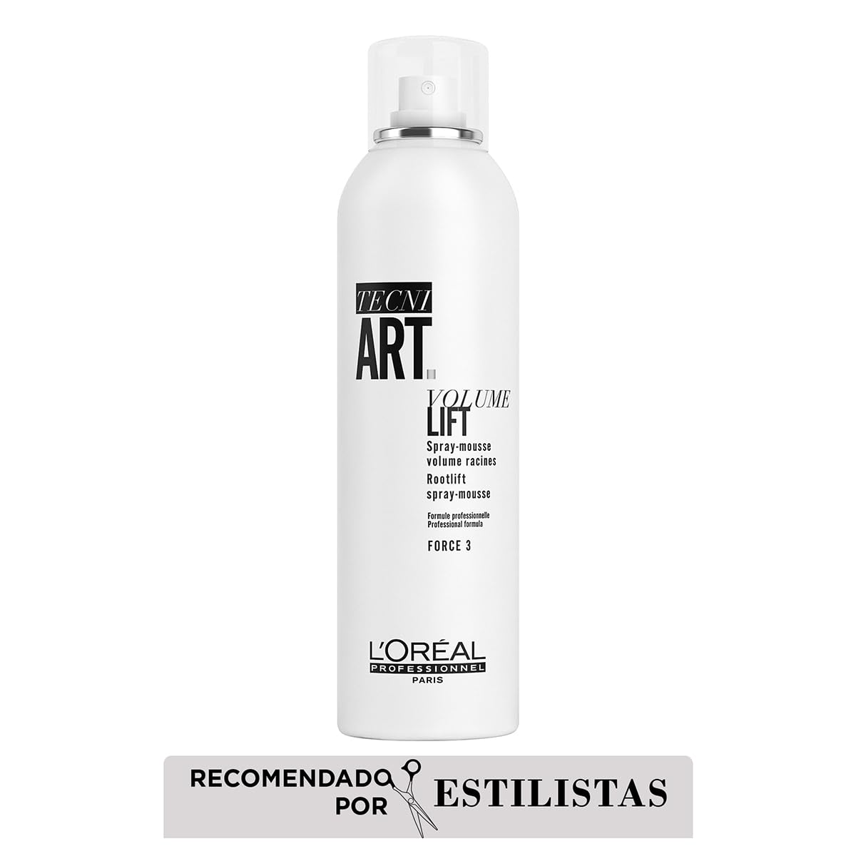 L'Oréal Professionnel Tecni Art | Mousse Volume Fix | Mousse en spray de fijación media para añadir volumen al cabello| Para todo tipo de cabello| 250ml