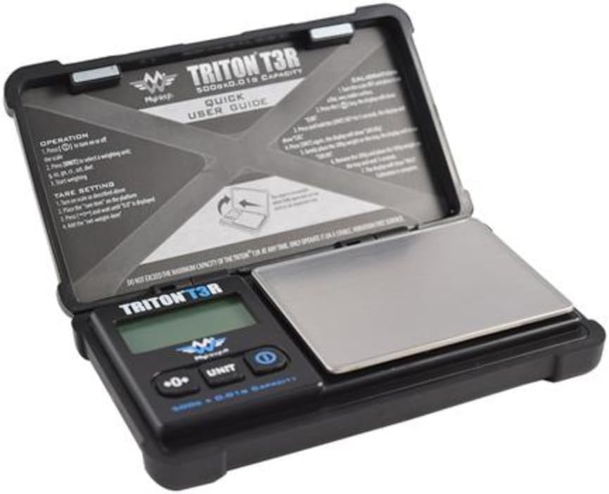 Báscula Digital My Weigh Triton T3R Negro Recargable de Bolsillo