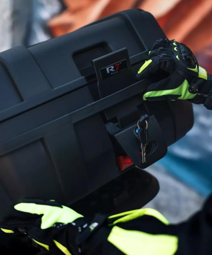 Caja Para Moto Trasero 50 Lts Con Respaldo R7 Racing