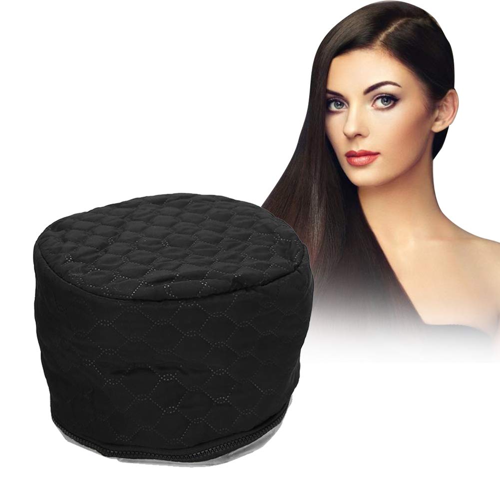 Gorro Eléctrico Para El Cabello, Beauty Hair Steamer Cap Sombrero 3 Engranajes, Para El Spa Del Cabello Tratamiento Térmico Para Secadora De Pelo For Acondicionadores En El Hogar Cuidad (Black)