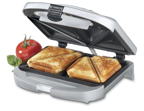 Cuisinart WM-SW2 Sandwichera eléctrica, doble, antiadherente