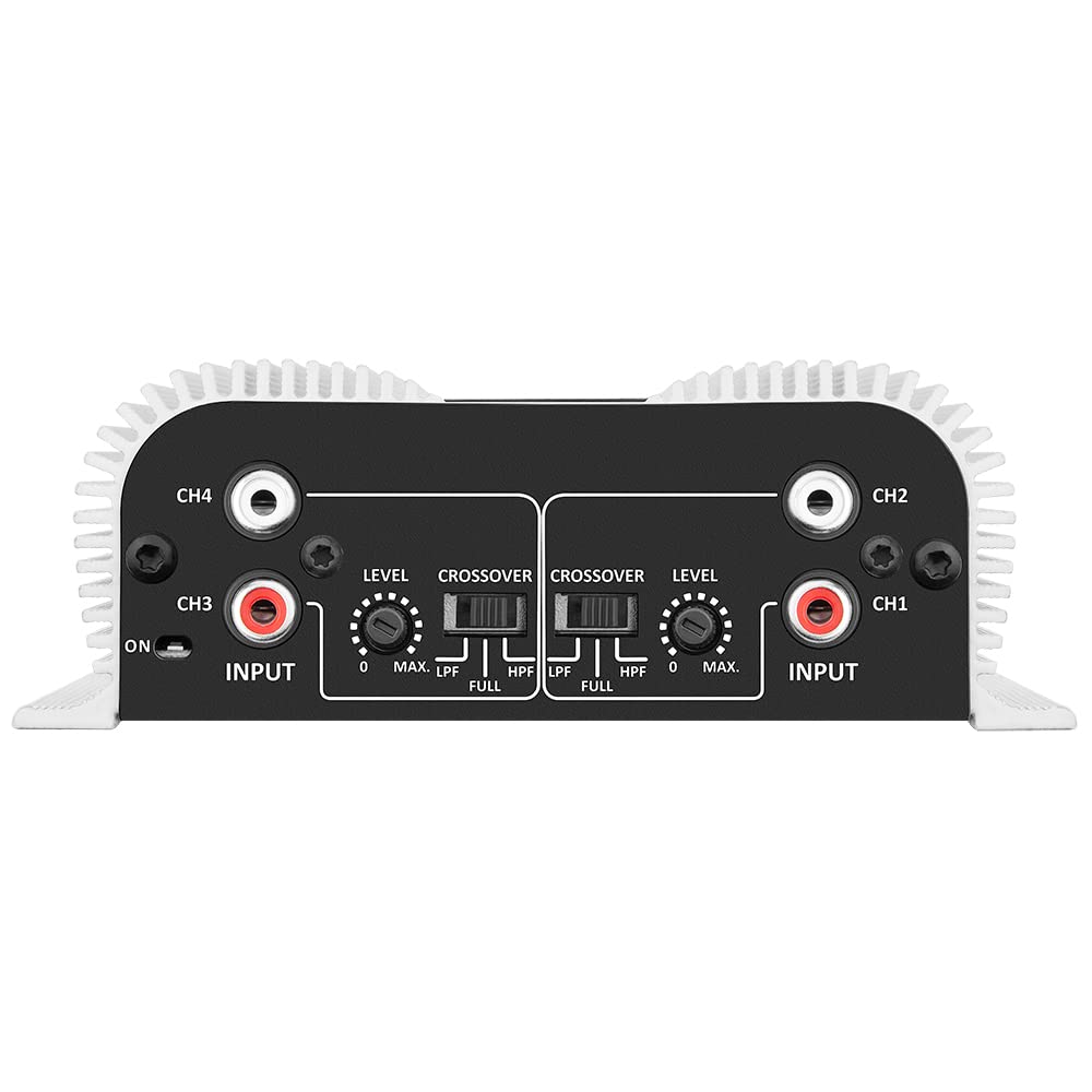Amplificador de Audio Taramp's TS400X4 Negro Rango Completo 2 Ohmios 4 Canales 400 W Clase D para Auto