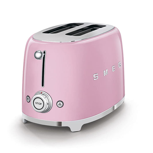 Smeg TSF01PKUS Tostadora 2 rebanadas, color Rosa