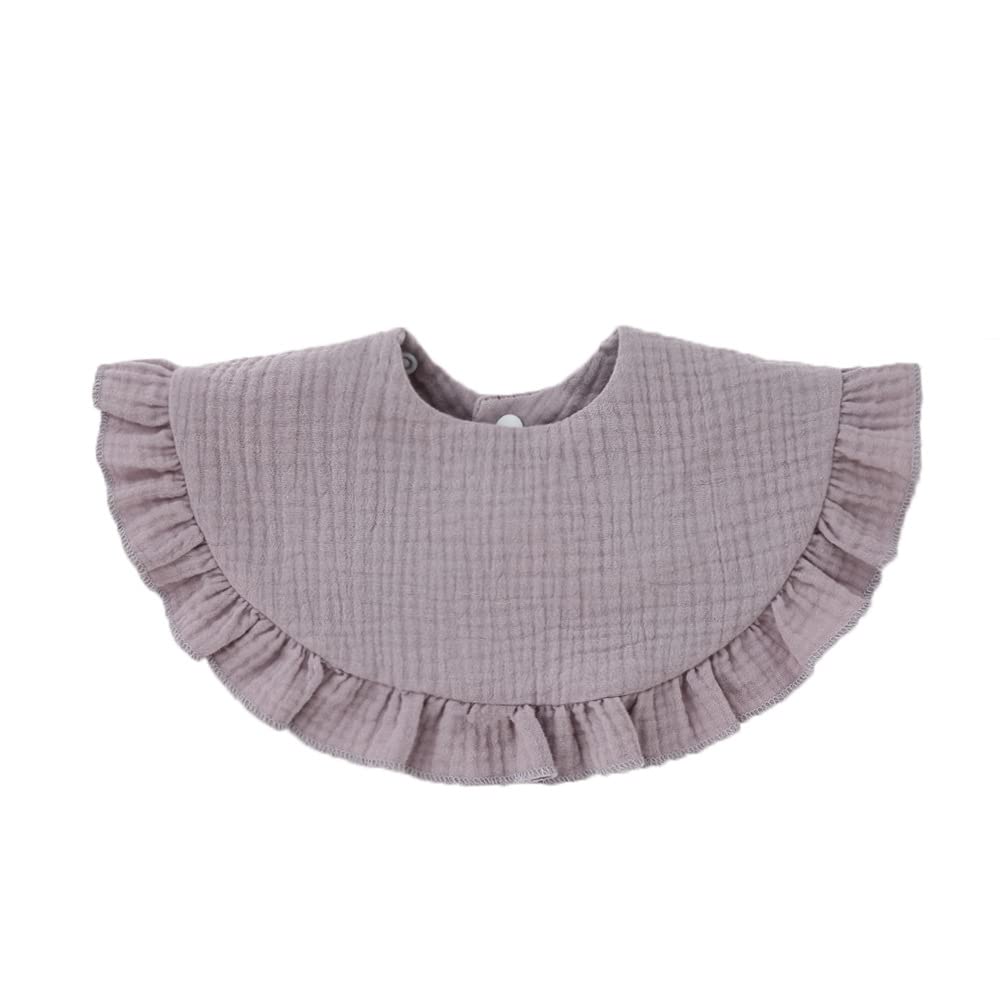 Nishine 4 baberos unisex de muselina para bebé, baberos giratorios de algodón de 360 grados, para dentición, alimentación y baberos para niño y niña, Conjunto Amarillo, One Size