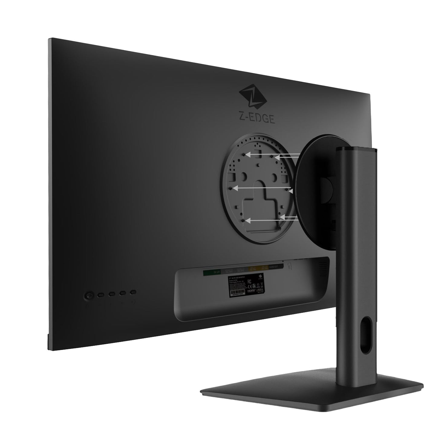 Monitor LED IPS Z-Edge 27 Pulgadas Ultra HD 4K Negro Frecuencia de Actualización 75 Hz para Juegos