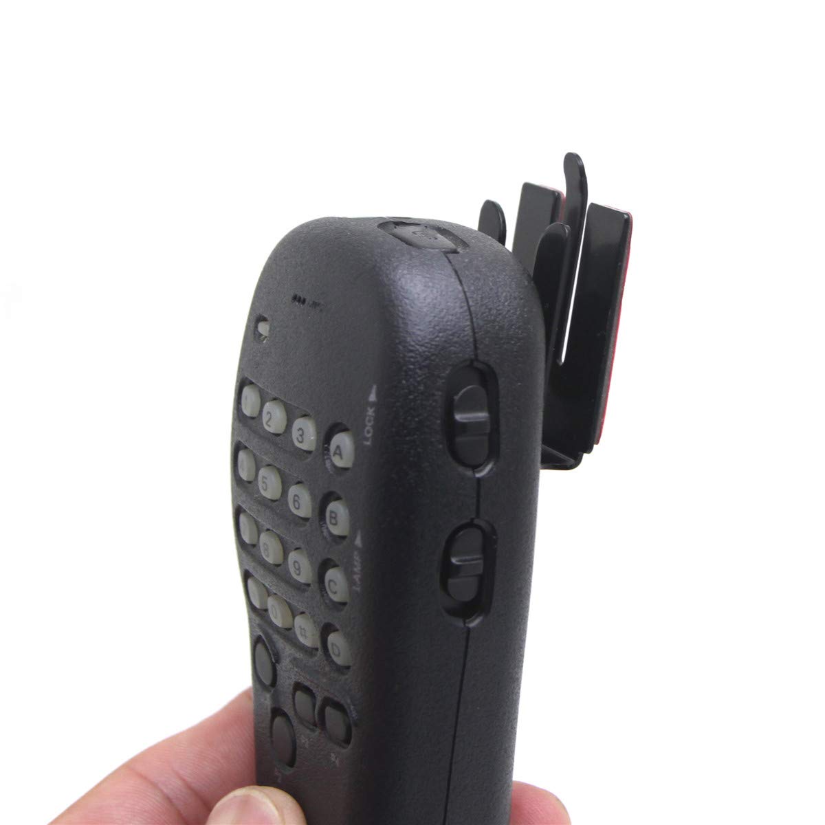 Kymate CB - Soporte para micrófono de radio móvil para Yaesu Icom Vexter Motorola Kenwood MH48 MH36 HMN3596 HM133V HLN9073 GM300/340/950 CM200/300 Gancho de metal para coche, paquete de 2