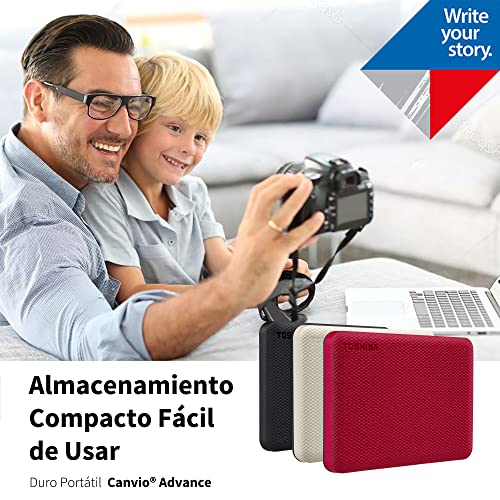 Disco Duro Externo Toshiba Canvio Advance 2TB USB-A 3.0 Blanco