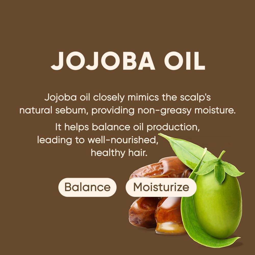 Mars Made Barra de champú de aceite de jojoba 2.0 – Hidratante e hidratante en barra de jabón natural para el cabello para exceso de acumulación de aceite y nutrición del cuero cabelludo