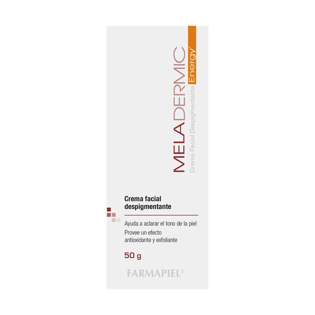 MELADERMIC Energy Crema Facial Despigmentante con Vitamina C | Unifica el Tono de la Piel y Previene Manchas y Pecas | Hidratación Profunda | Crema Antimanchas de Día y Noche | 50 gr
