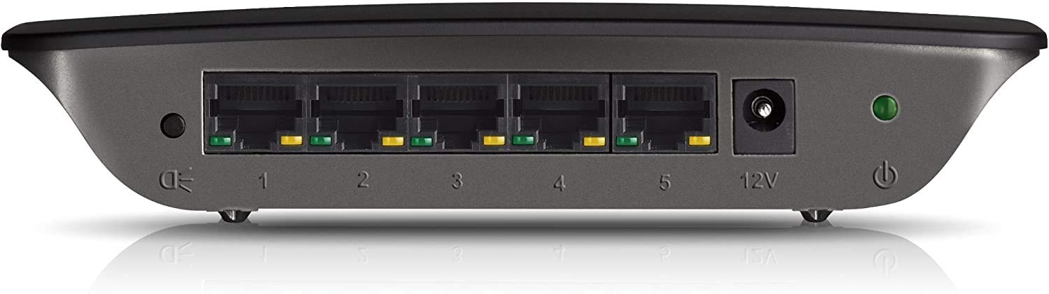 Lynksys 5-Port Gigabit Ethernet Switch - Switch de red, color negro