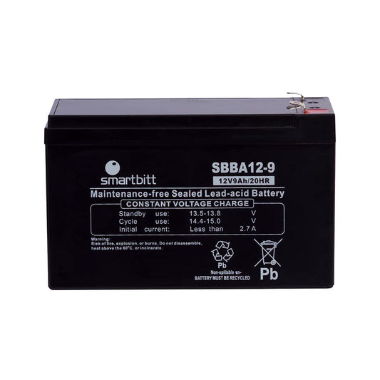 Batería Recargable Smartbitt 12V 9AH sellada Libre de Mantenimiento para UPS